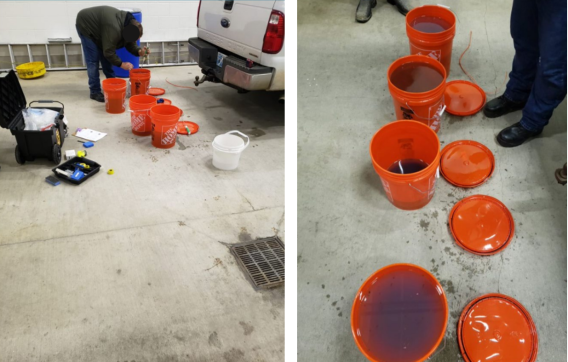 Rodriguez Arreola Government Sentencing Exhibit No. 2: Orange buckets of liquid meth transported across the border 