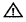 Triangle with exclamation mark inside