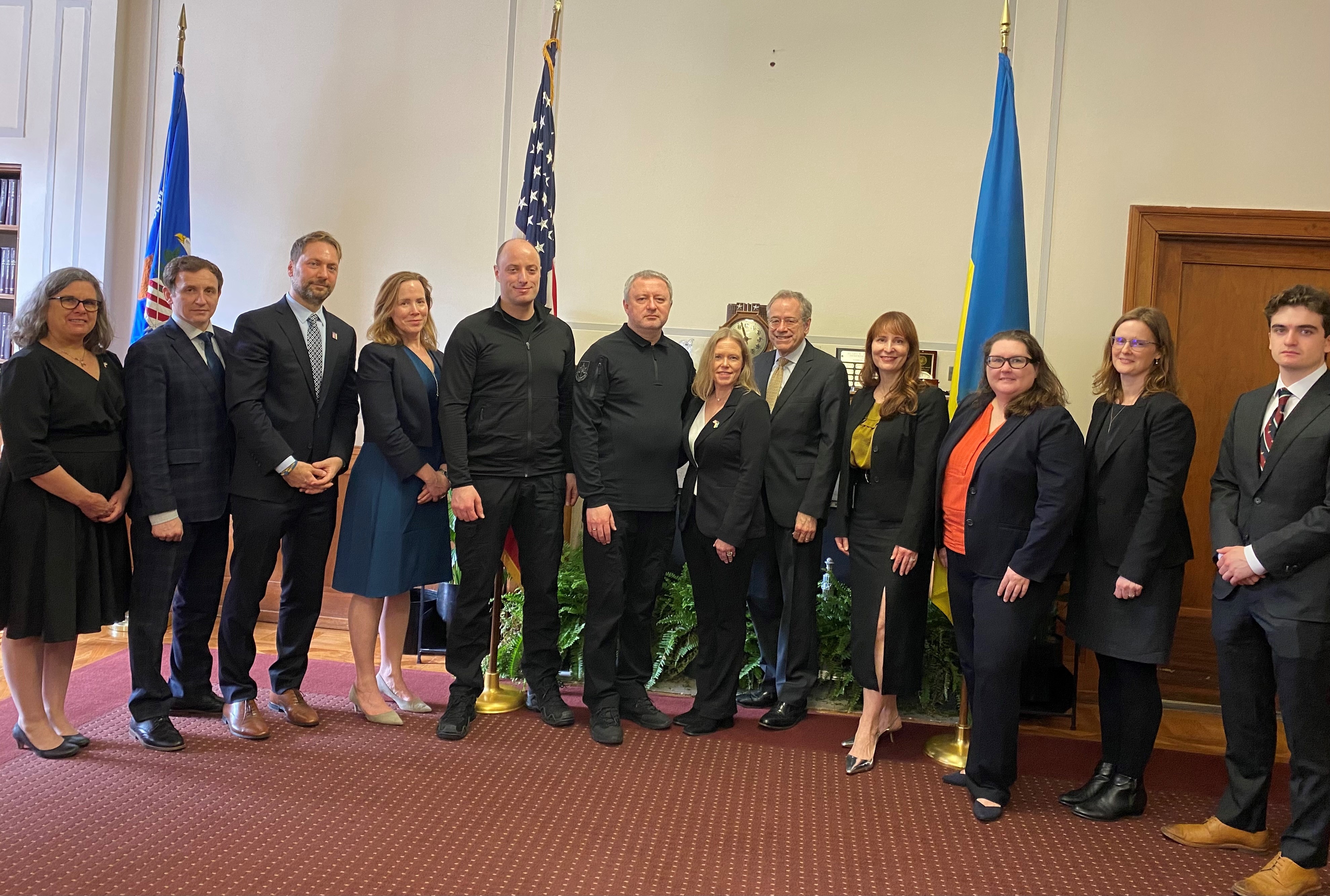 Ukrainian delegation with representatives from the Justice Department’s Human Rights and Special Prosecutions Section.