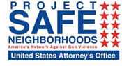 PSN Window Cling - Project Safe Neighborhoods America's Network Against Gun Violence; United States Attorney's Office