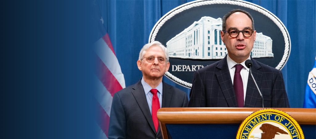 Department of Justice, Attorney General, Merrick B. Garland and  Assistant Attorney General for Antitrust Division, Jonathan S. Kanter