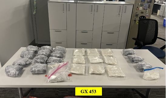 Image of seized narcotics