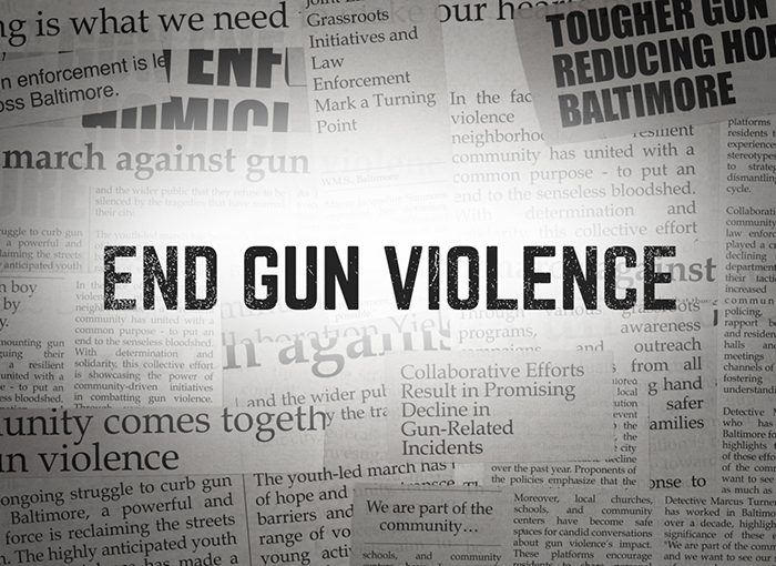 End Gun Violence Card Graphic