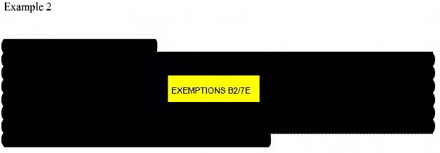 Example of Marking Redactions with Exemptions