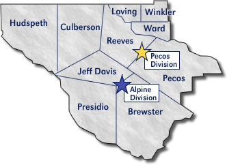 Pecos Division Map