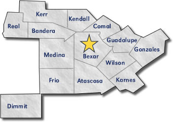 San Antonio Division Map